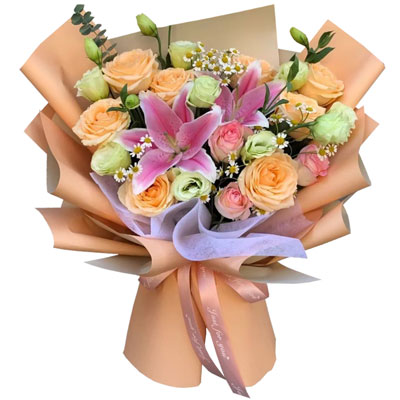 聊城11朵玫瑰桔梗百合，陪你每个季节